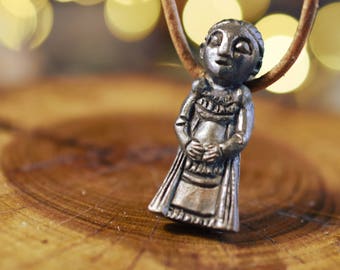 Freya Bronze Pendant - Viking inspiration - norse mythology Freyja