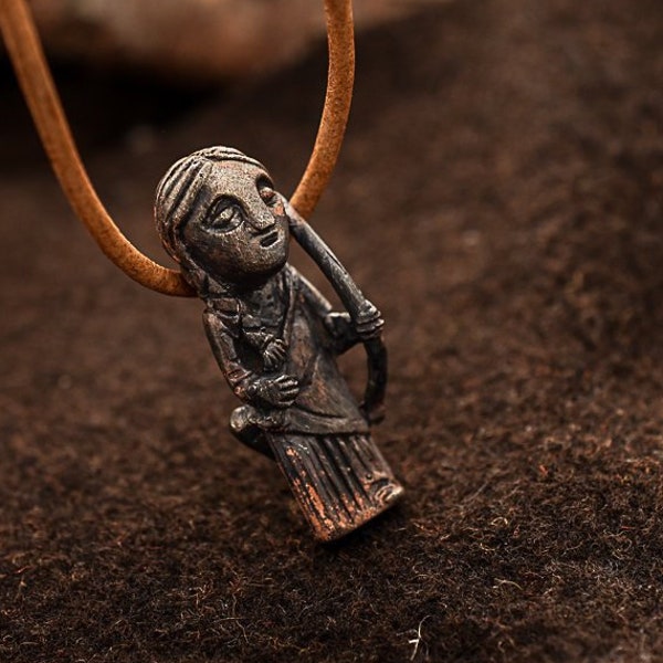 Skadi - Pendentif en bronze d'inspiration - Mythologie Nordique et Germanique