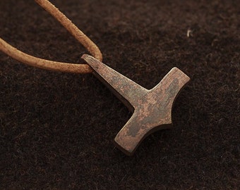 Mjölnir - Marteau de Thor Mittel - Inspiration Wikinger - ancien bronze