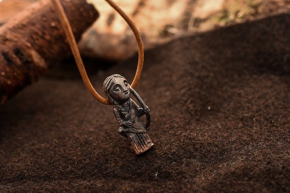 Skadi Bronze Pendant Statuette 