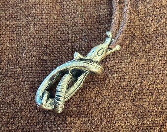 Colgante de bronce de inspiración vikinga Jörmungandr