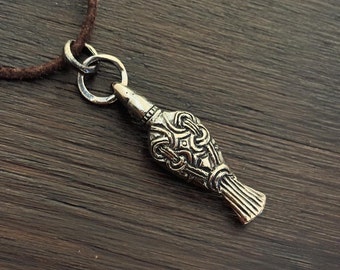 Pendentif Crâne de Corbeau en Bronce