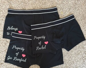 personalised boxer shorts uk