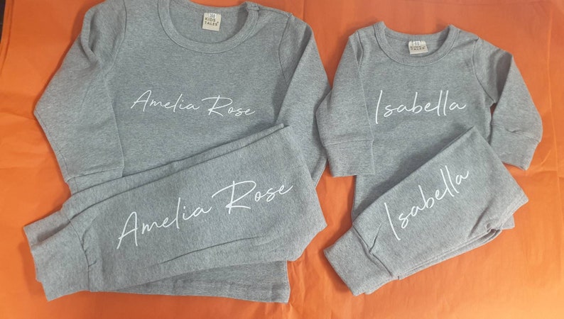 Personalised loungewear sets for children unisex loungewear | Etsy