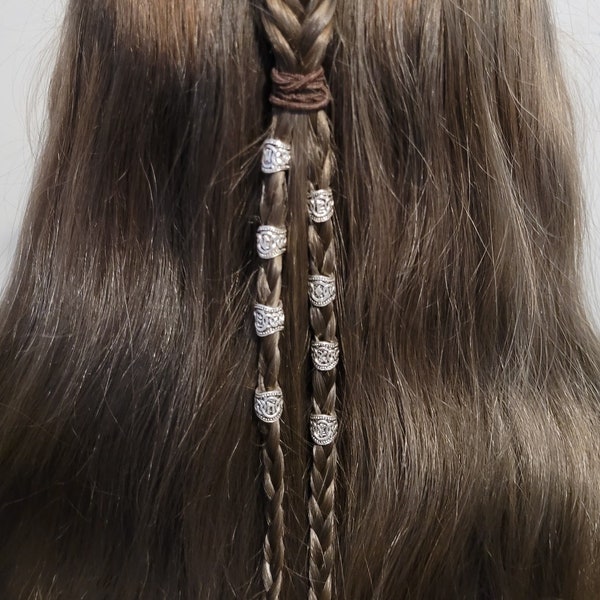 Viking Elder Futhark Beads - Beard Beads, Hair Beads, Jewelry Making