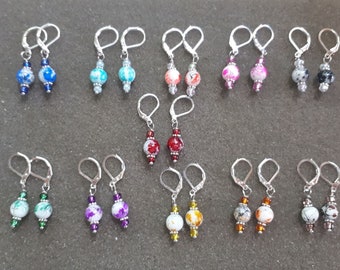 Minimalist Stitch Markers Earrings - Knitting Crochet Colourful Set of 6, Crochet Earrings