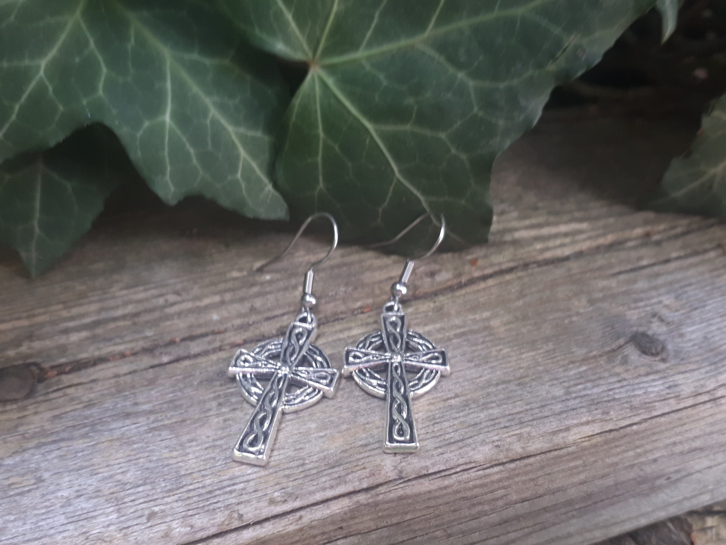 Celtic 2024 cross earrings
