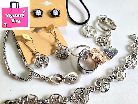 Witchy Jewelry Surprise Bag - Wiccan, Pagan, Celtic, Viking, Goth
