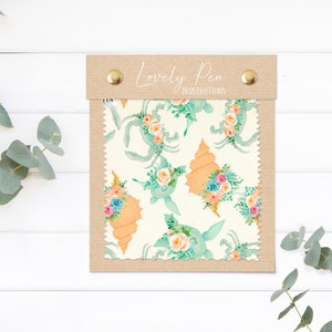 Beachy Seamless File hand painted