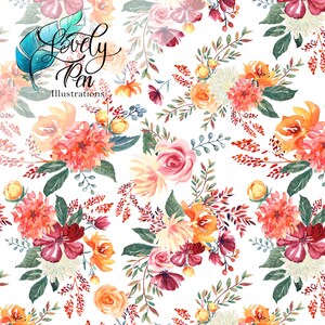 Sunset Floral Seamless File