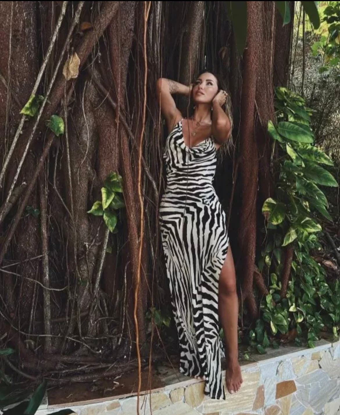 Zebra Print Dress - Etsy Singapore