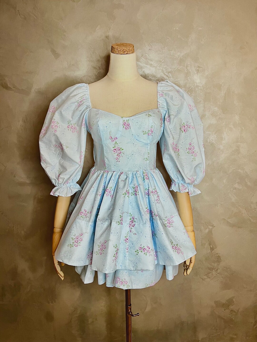 BABY DOLL DRESS Mini Dress Loveshack Style Dress Puff Etsy