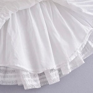 RUFFLE MINI DRESS Boho Dress Ruffle Dress White - Etsy