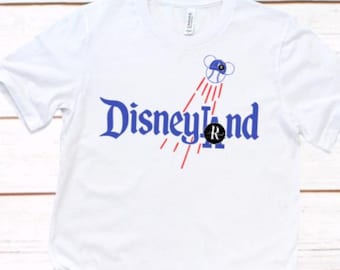 Disneyland Tshirts Disney Dodgers Shirts Mickey LA Baseball