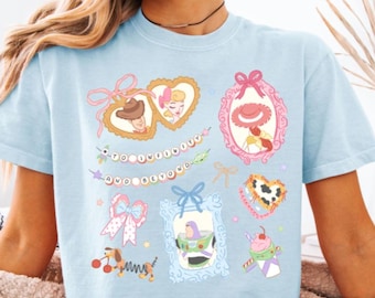 Toy Story Crop Top Sheriff Woody Bo Peep Disney Coquette Croptop Buzz Lightyear Slinky Dog pastel boxy Cowgirl Jessie