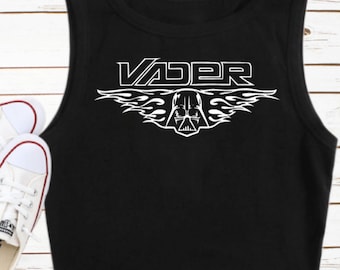 VADER Crop Tank Disney Shirt Lord Darth Vader Star Wars Tank Top WDW Batuu Galactic Empire