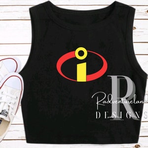 Incredibles Crop Tank Top Incredibles Disney Shirt CA Adventure Tank crop top Disneyland WDW trip
