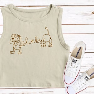 Slinky Dog Crop Tank Disney Shirt Disney Toy Story Croptop Disney Crop Tank Top Disney Tank AK WDW Trip Tee