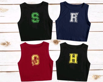 Wizard House School Cropped Top Tank Croptop Universal Studios Trip Shirts