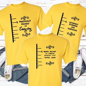 Mary Poppins Tape Measure Disney Funny Matching Family Shirts