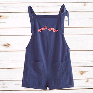 Good Guys Romper Chucky Overalls Good Guys Jumper Chucky Overall all over print Cosplay Halloween Costume