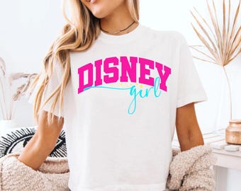 Disney Girl Tshirts NEON Pastel Glitter Custom Disneyland WDW Disneyworld Shirts