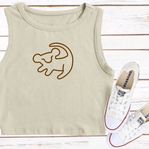 Lion King Croptop Tank Lion Cub Simba Mufasa Disney Shirt Disney Crop Animal Kingdom AK WDW Crop Tank DAK Vacation trip Tee