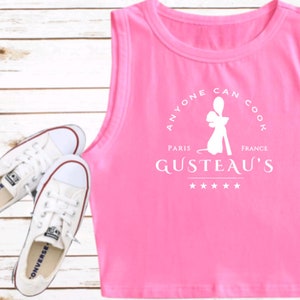 EPCOT Gusteau&#39;s Crop Top Remy Ratatouille Disney Cropped shirt Epcot FRANCE WDW Vacation Tee croptops
