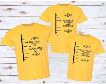 Mary Poppins Tape Measure Disney Funny Matching Family Shirts