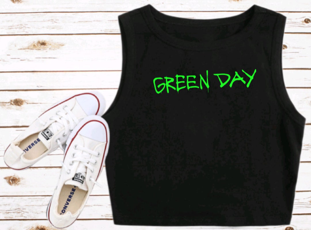 Green Day Cropped Tank Top Greenday Croptop GD CROP Punk
