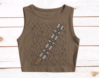 Chewy Croptop Chewbacca Crop Tank Top Star Wars Batuu Galaxy's Edge Disneyland WDW Disneyworld Hollywood Studios Crop