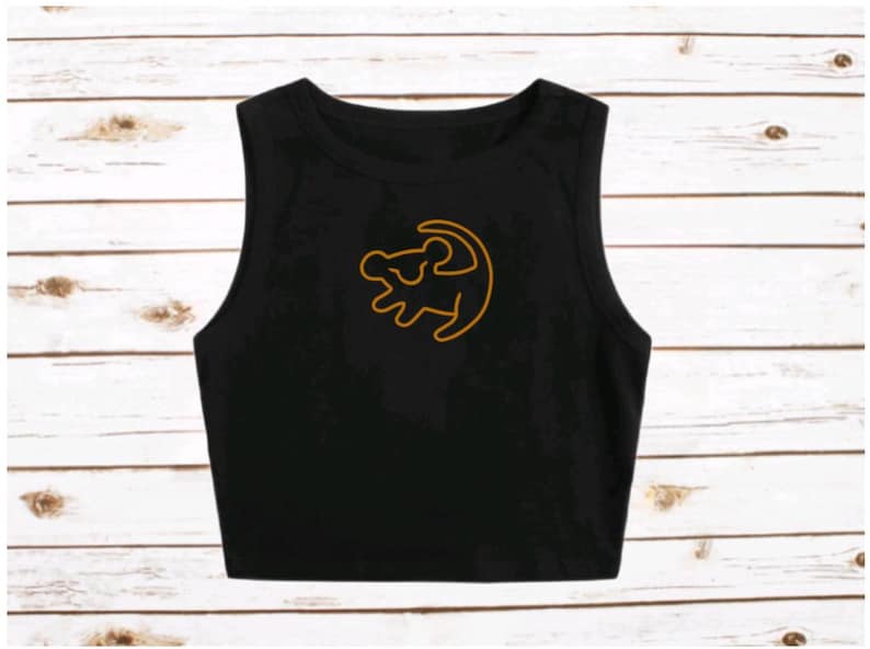 Lion King Croptop Tank Lion Cub Simba Mufasa Disney Shirt Disney Crop Animal Kingdom AK WDW Crop Tank DAK Vacation trip Tee image 5
