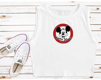 Original Mickey Mouse Club Crop Tank Disney Shirts Disney Croptop Tank Top AK WDW Magic Kingdom