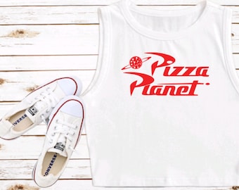 Pizza Planet Crop Top Toy Story Disney Croptop Hollywood Studios Tank Crop Disneyworld Cropped
