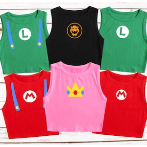 Princess Peach Crop Tank Top Super Nintendo Cropped Shirt Universal Studios Hollywood croptop tank Mario Luigi Bowser Epic Universe