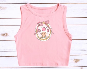 Toad Crop Tank Top Super Nintendo Cropped Universal Studios Cropped Epic Universe Yoshi Toad
