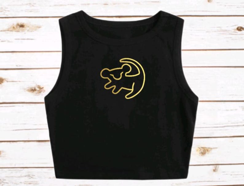 Lion King Croptop Tank Lion Cub Simba Mufasa Disney Shirt Disney Crop Animal Kingdom AK WDW Crop Tank DAK Vacation trip Tee image 2