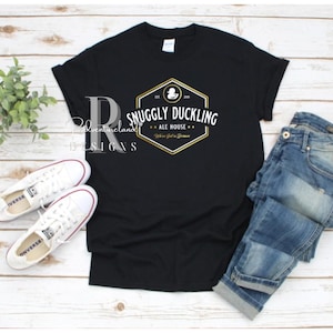 Snuggly Duckling Ale Tangled Inspired Tshirt Rapunzel Ale House Shirt WDW Disneyland EPCOT Brew Snuggly Duck