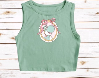Yoshi Crop Tank Top Super Nintendo Cropped Luigi Mario Cropped Epic Universe Toad Peach