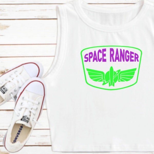 Space Ranger Crop Tank Toy Story Disney Shirt Disney Croptop Buzz Lightyear Tank Disney Crop WDW Hollywood Studios Pixar Pier Galactic Hero