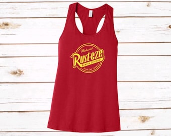 Rusteze Racerback Cars Disney Carsland Radiator Springs Shirts Disneyland DCA WDW Disneyworld Tanktop