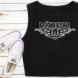 VADER Crop Tank Disney Shirt Lord Darth Vader Star Wars Tank Top Galaxy's Edge WDW Batuu Galactic Empire
