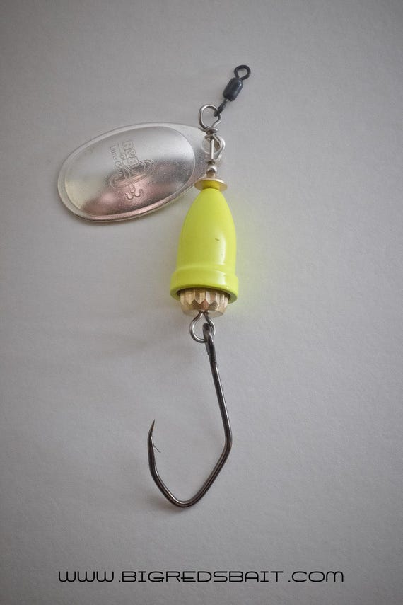 Chartreuse , Bell body Spinner lure, Fishing Lure, Spinner Bait, Fishing  Jig, Fishing Gift, Mens Gift, Dad Gift, Fishing Accessory, Trout