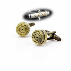 Bullet Cufflinks, grabado personalizado, traje de cartucho occidental shell gemelos, esposas de la boda, regalo de padrinos, regalos para papá, vapor punk