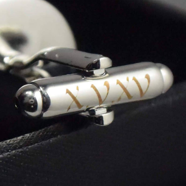 Date and Initials Cufflinks.Tanks cufflinks.The shell cufflinks.personalized name cufflinks.