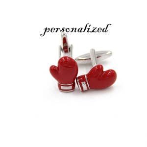 personalized jewelry,red glove cuff links,Boxing Gloves Cufflinks, Gym Fitness Sport cufflink ,Boxing cufflinks,wedding gifts