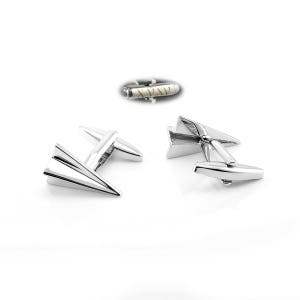 personalizzati gemelli aerei, gemelli aerei di carta, nome razzo gemelli, regalo di Natale regalo unico cufflinks
