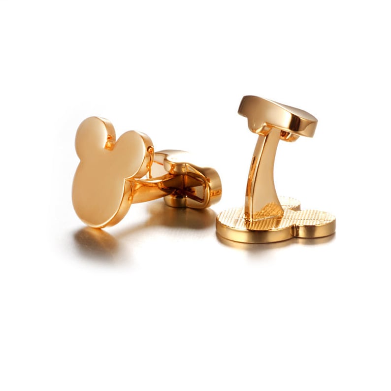 Personalized Mickey Mouse Cufflinks. Golden Mouse Ear Etsy
