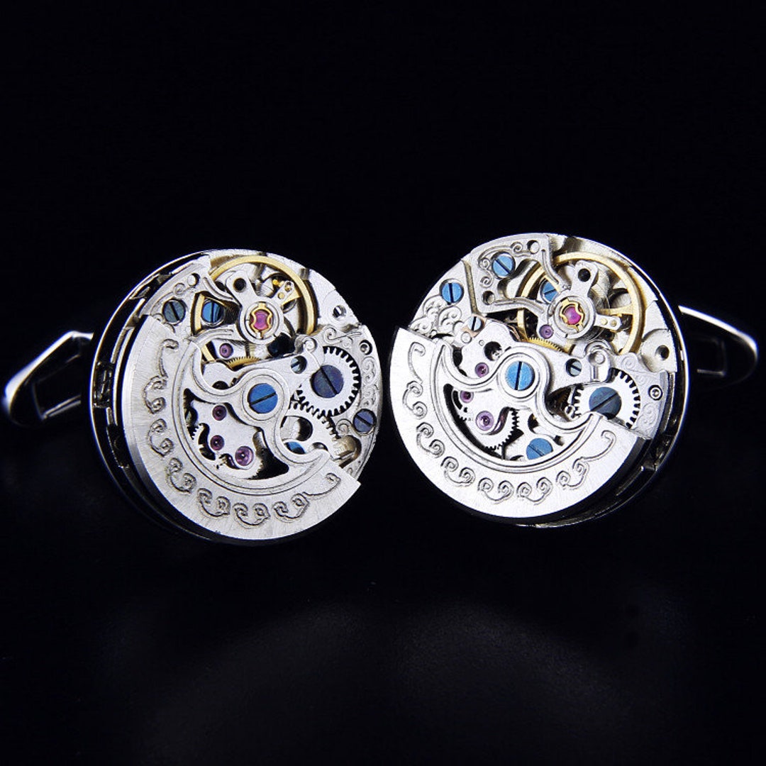 Personalize Name Pocket Watch Cufflink.personalize Vintage Miniature