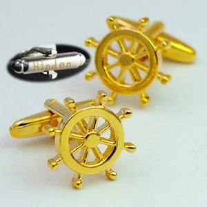 engraved name wheel Cufflinks, Men's Cufflinks ,Nautical Cufflinks ,Nautical Gifts, Military Sailor Cufflinks ,Gifts for Him Mens Gifts